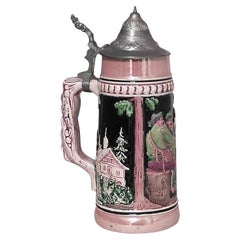 German Porcelain Beer Stein