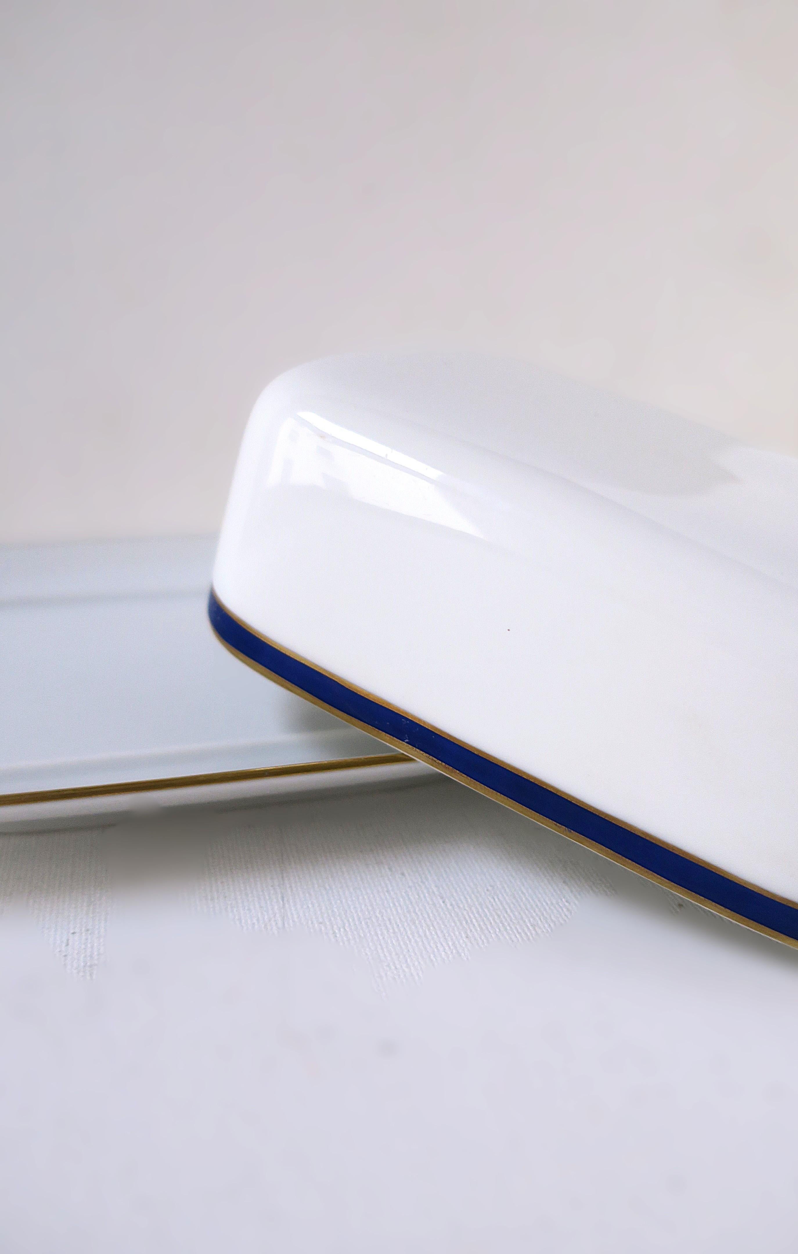 Mid-Century Modern German Porcelain Butter Dish For Sale
