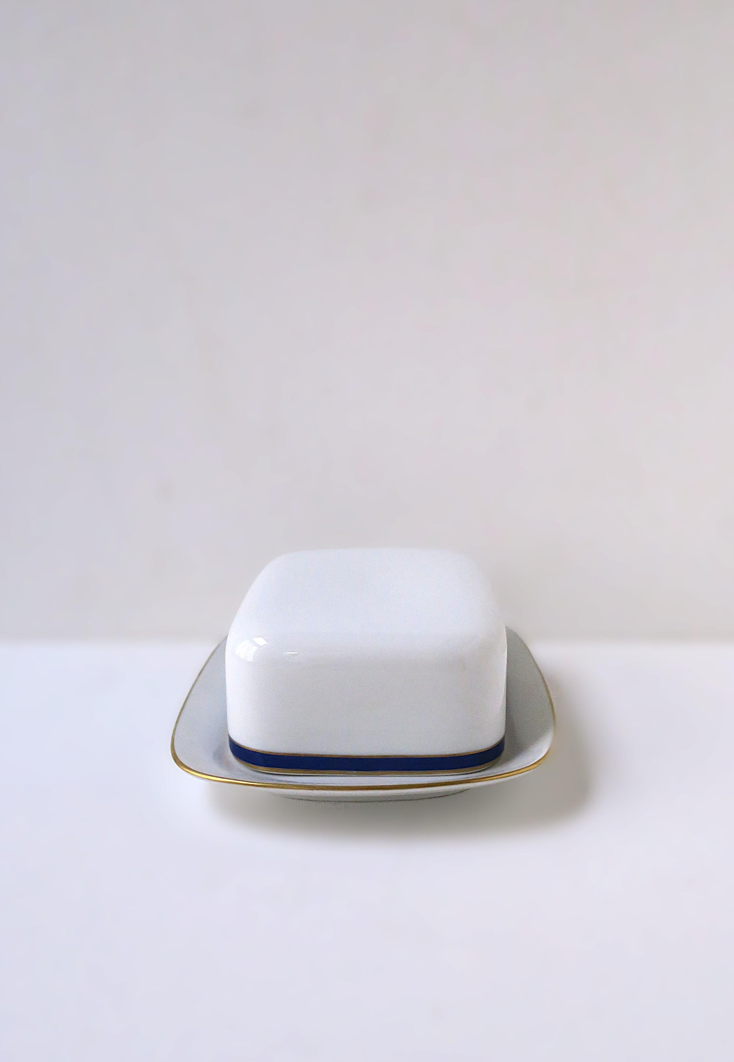 German Porcelain Butter Dish For Sale 1