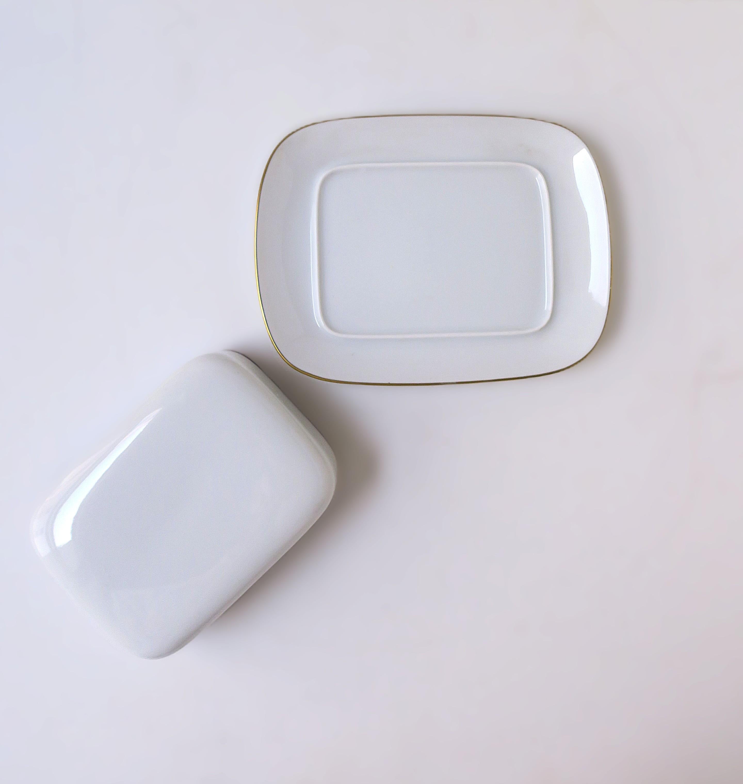 German Porcelain Butter Dish For Sale 4