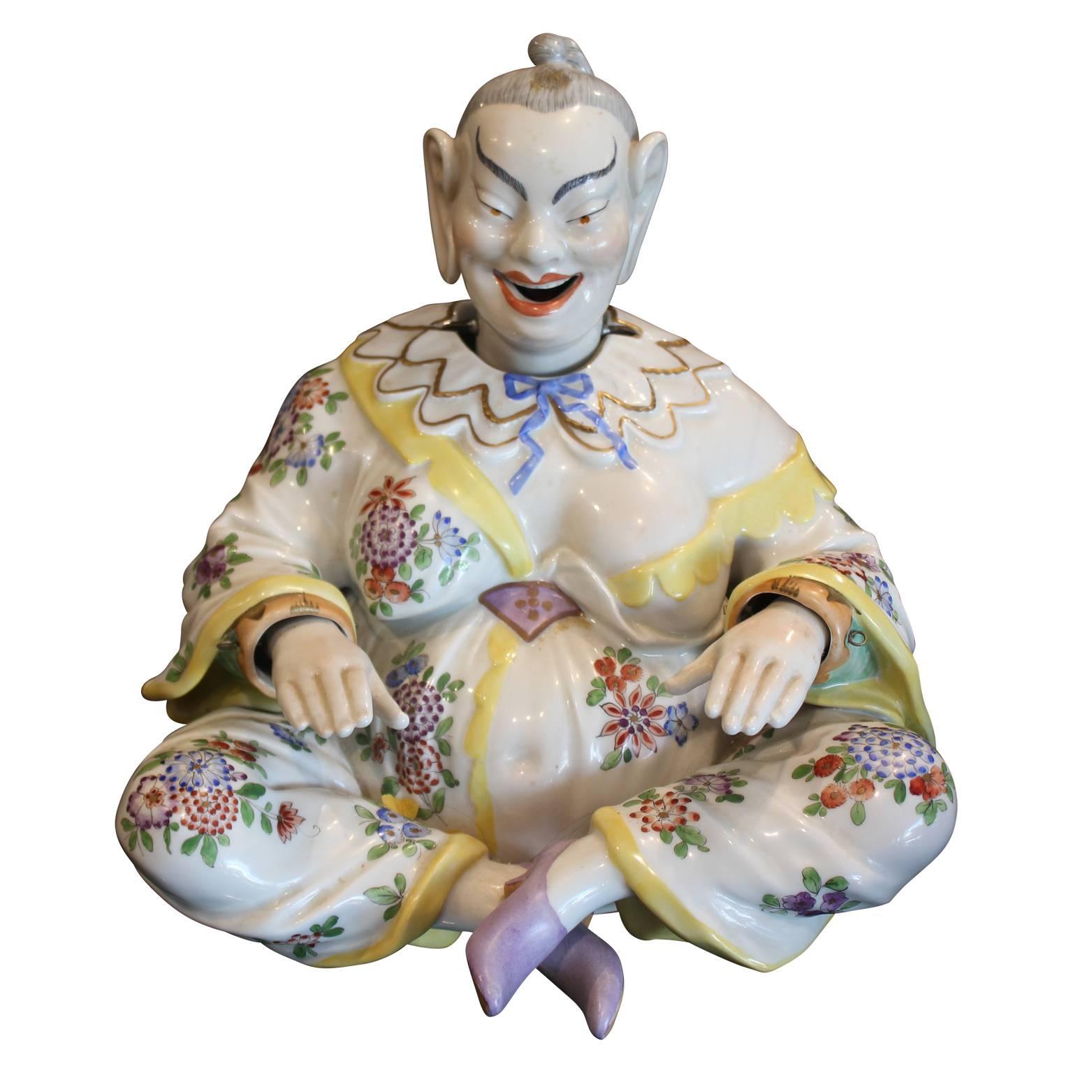 German Porcelain Chinoiserie Nodder Figure of a Chinese Man by Dresden