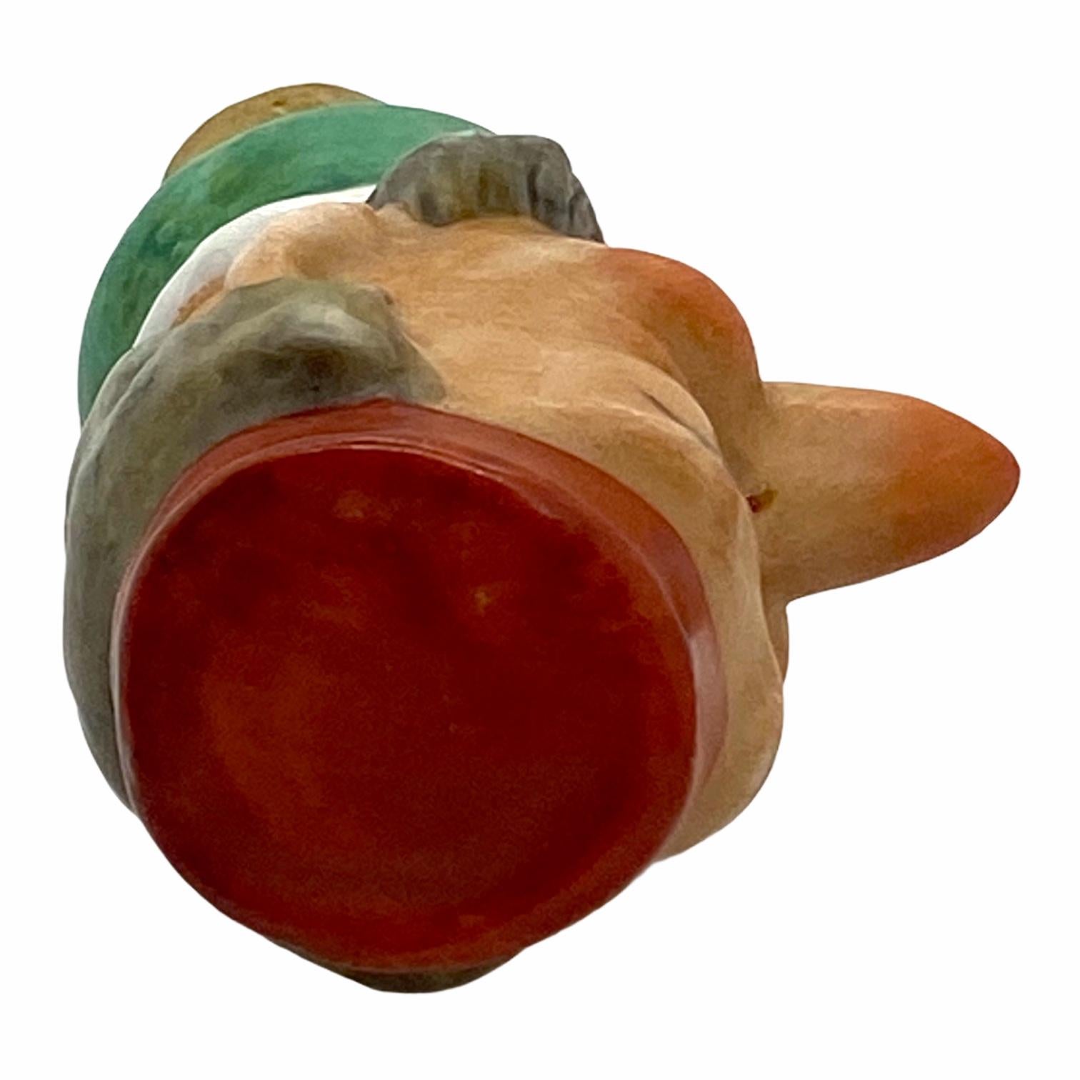 Bouchon de bouteille en porcelaine allemande à tête d'homme en forme de cerf-volant, années 1930 Bon état - En vente à Nuernberg, DE