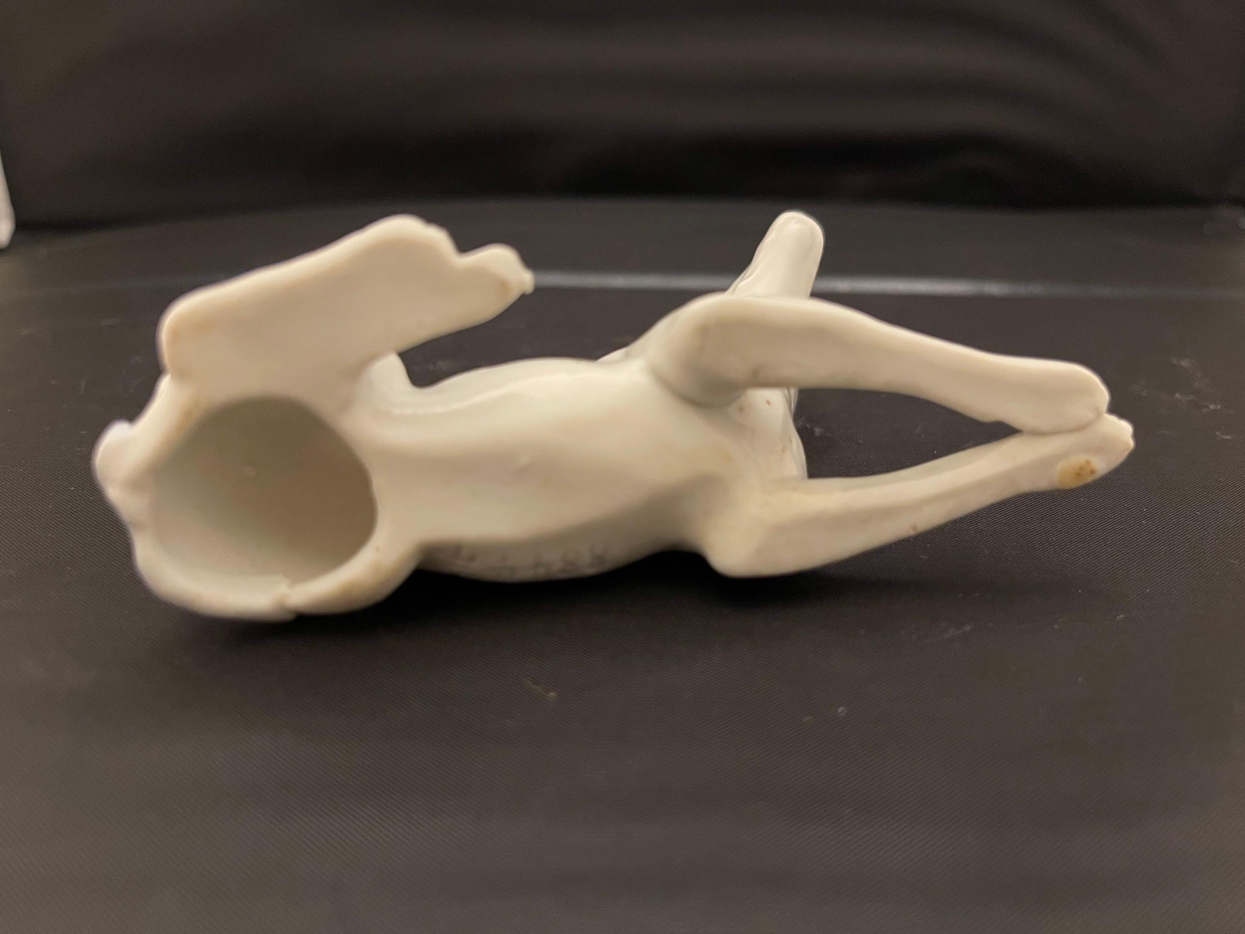 German Porcelain Figure of a Greyhound Dog, 20th Century For Sale 5