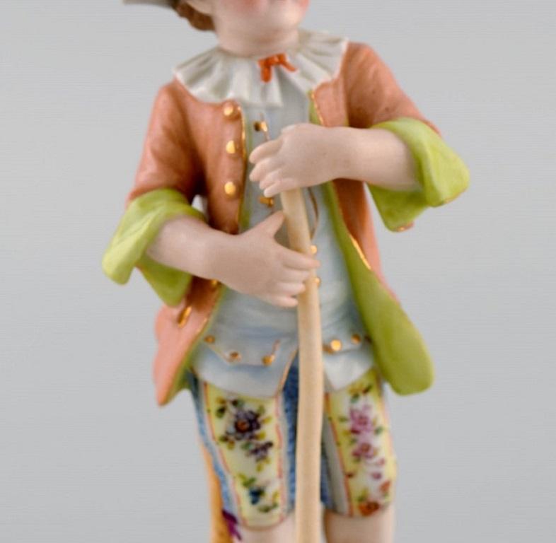 German Porcelain Figurine, Young Gardener, 20th Century For Sale 2