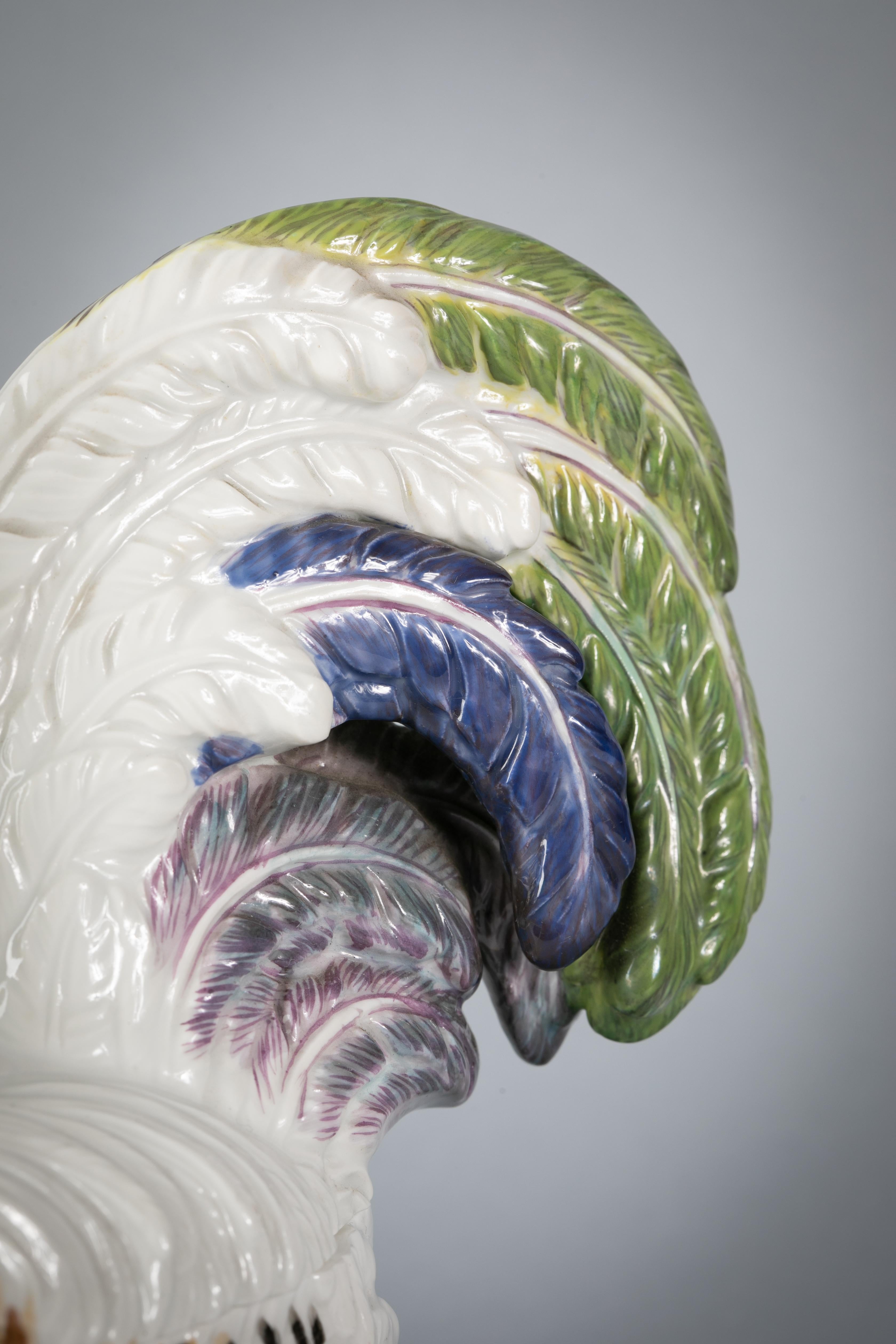 Caja para gallinas de porcelana alemana, Meissen, hacia 1900 principios del siglo XX en venta