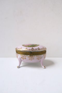 Boîte à bijoux en porcelaine allemande