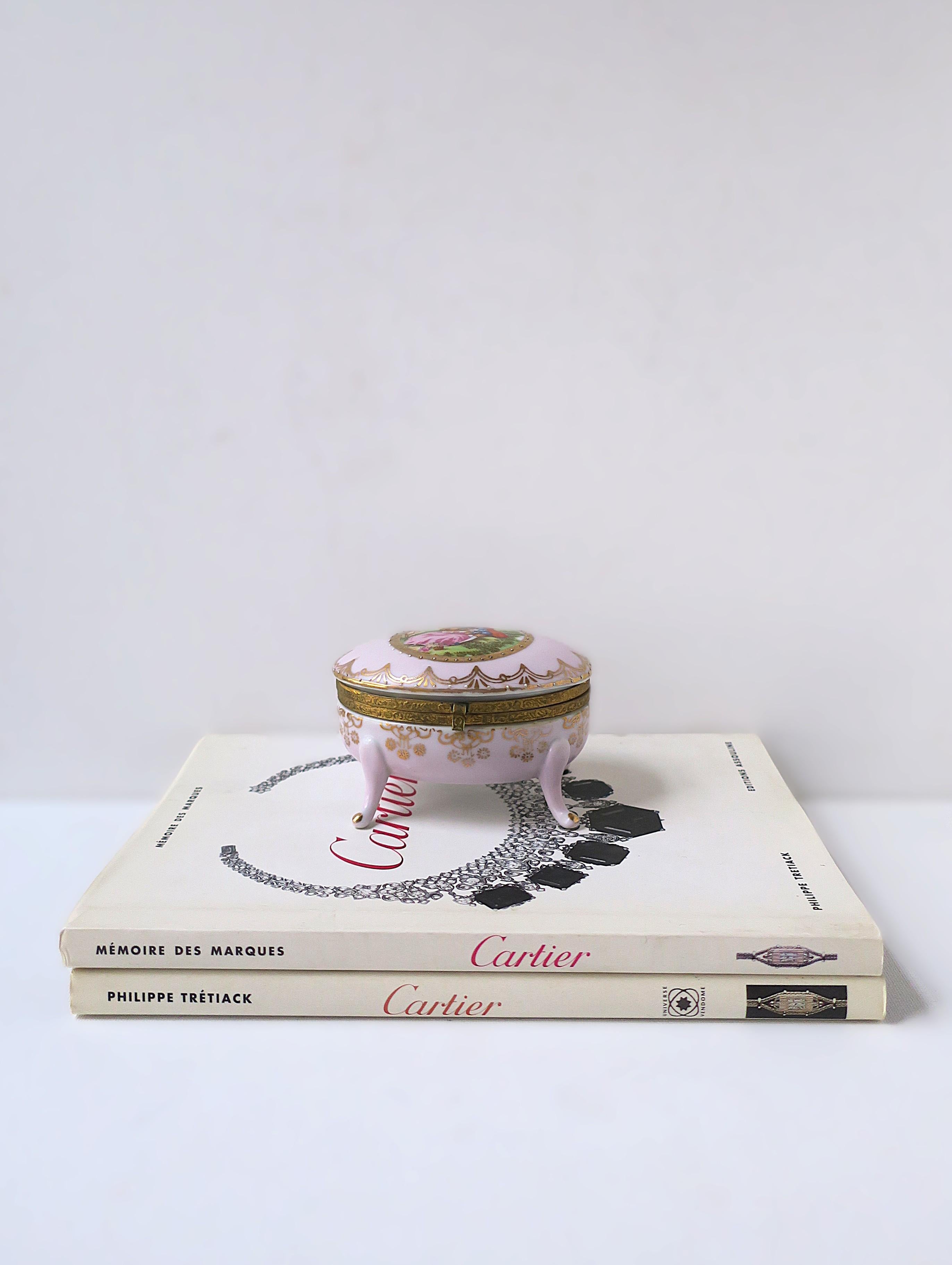 20th Century German Porcelain Jewelry Box For Sale