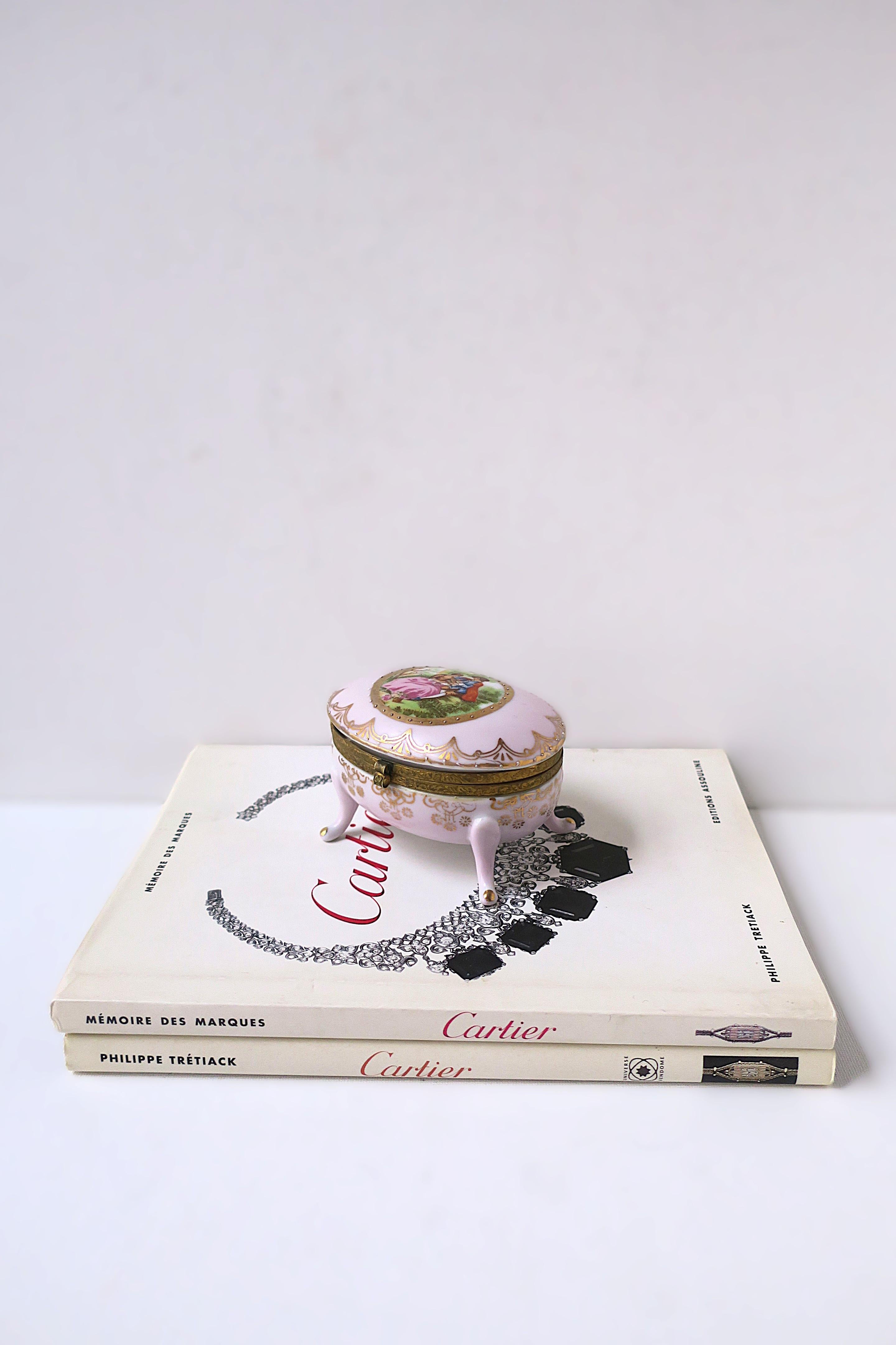 German Porcelain Jewelry Box For Sale 1