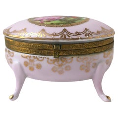 German Porcelain Jewelry Box