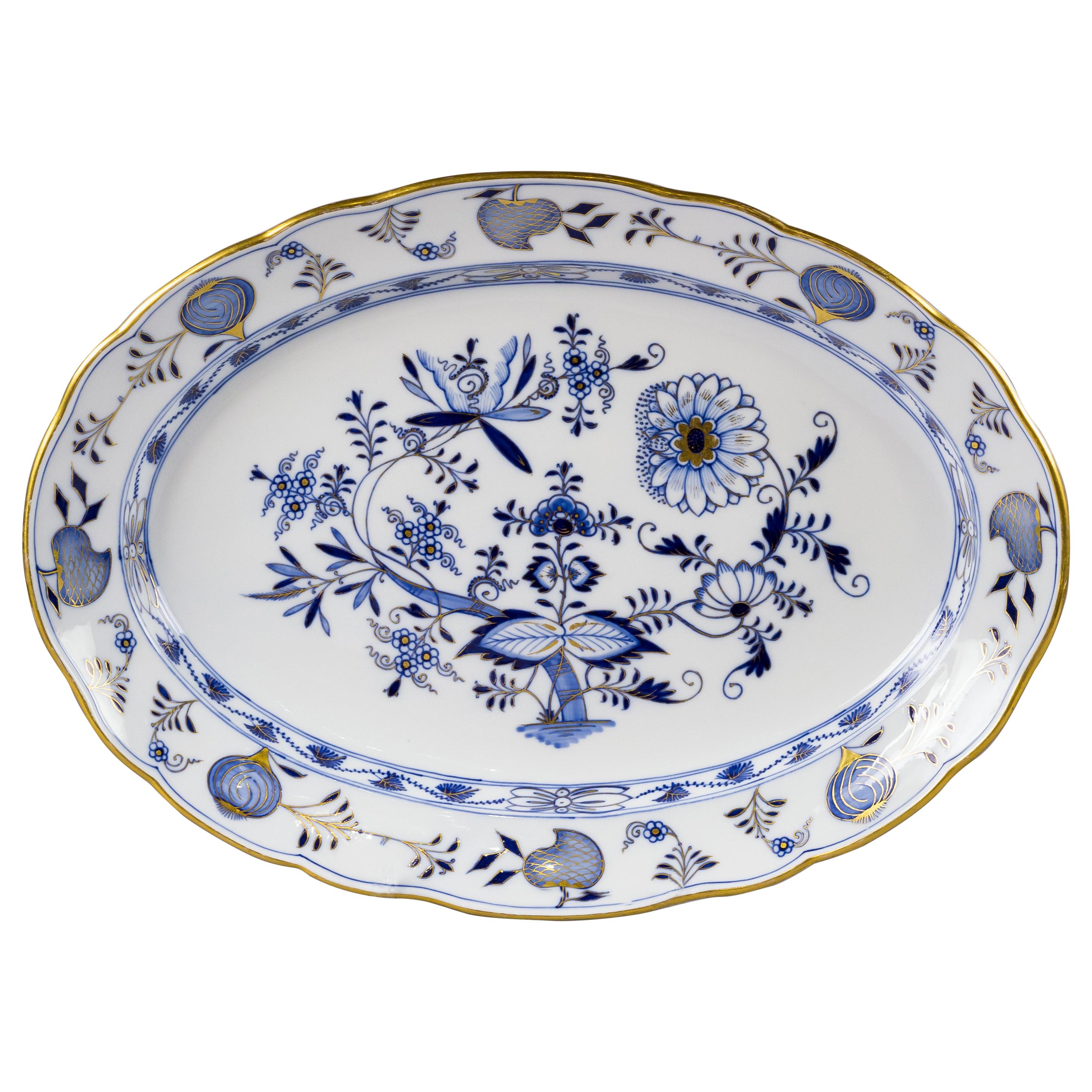 German Porcelain Meat Platter, Meissen, circa 1900 For Sale