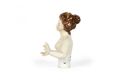 German Porcelain Nude Lady Figure