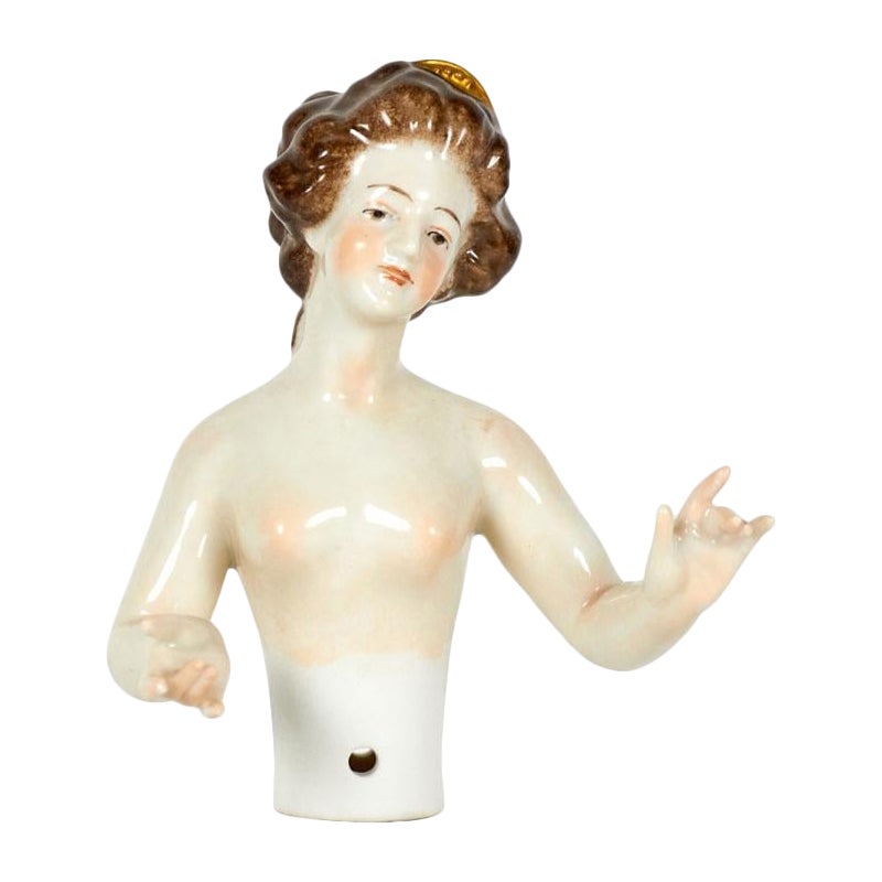 German Porcelain Nude Lady Figure