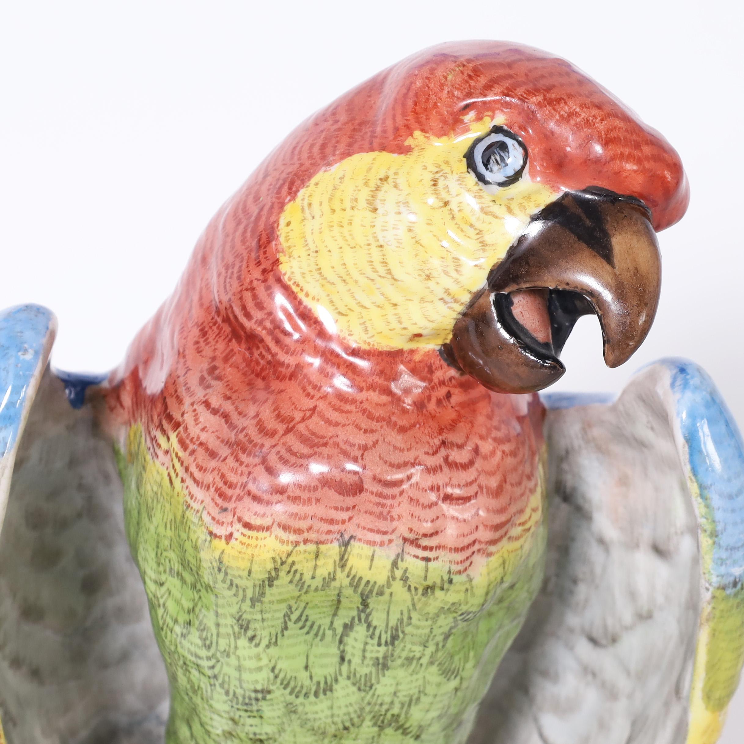 Deutscher Papagei aus Porzellan im Zustand „Gut“ im Angebot in Palm Beach, FL