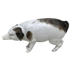 Antique German Porcelain Pig Circa 1900