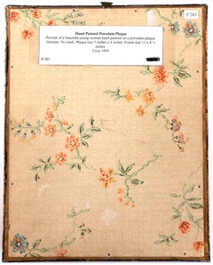 German Porcelain Plaque of a Renaissance Woman, circa 1890