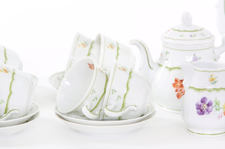 German Porcelain Tea / Coffee Service For Ten For Sale 3
