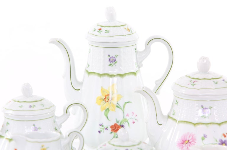 German Porcelain Tea / Coffee Service For Ten For Sale 4