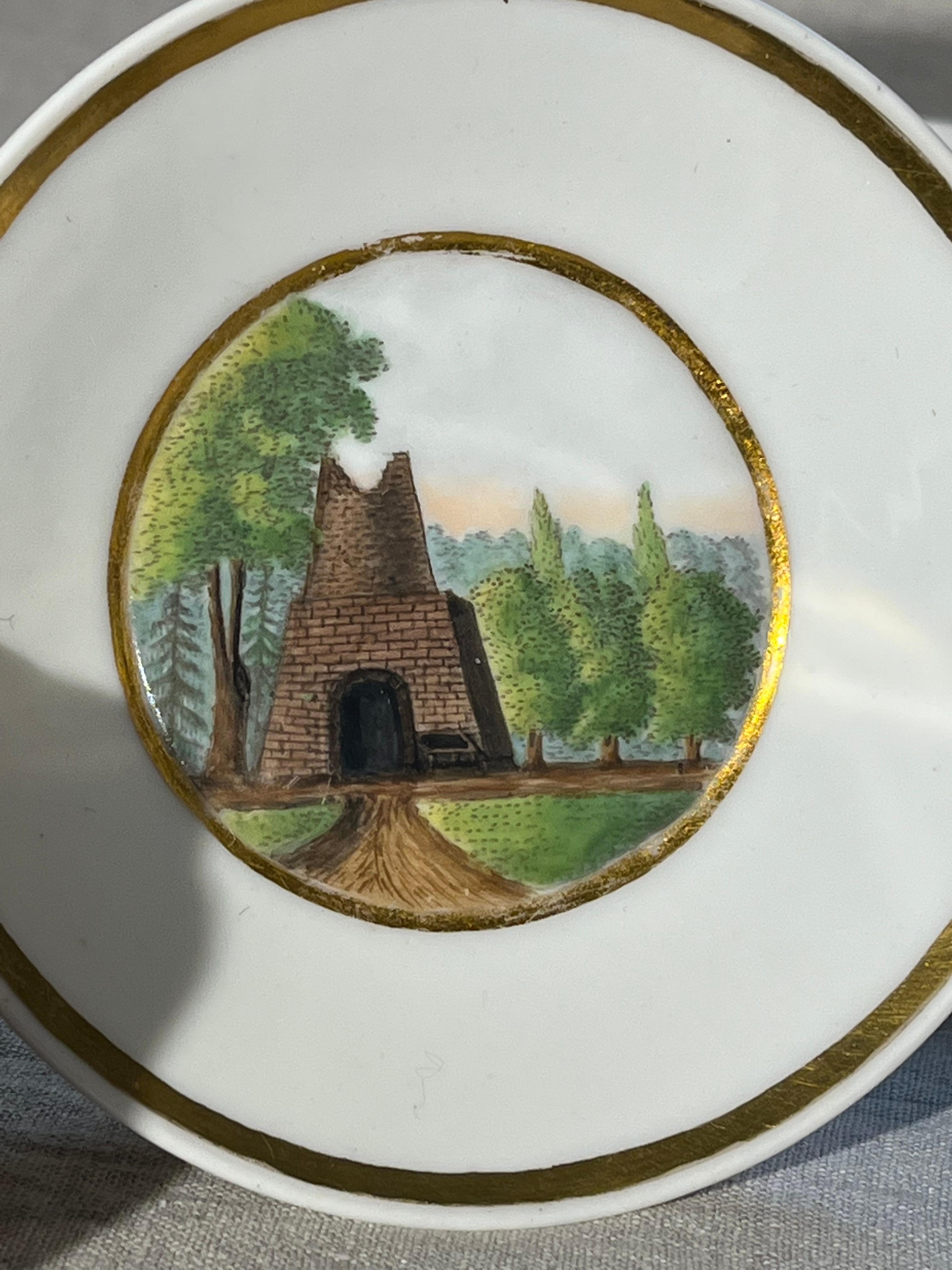 Neoclassical German Porcelain Tea Set