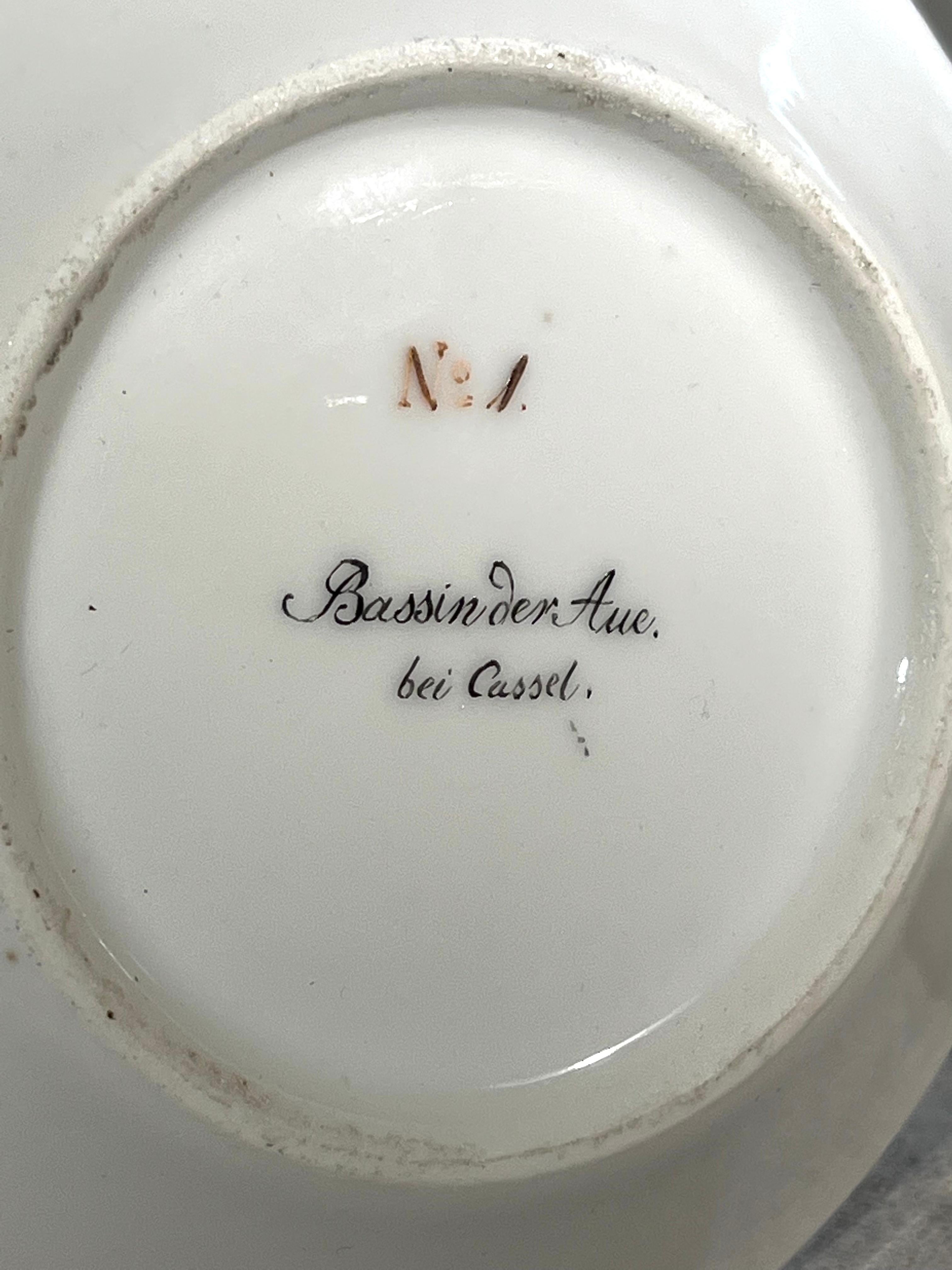 Hand-Painted German Porcelain Tea Set