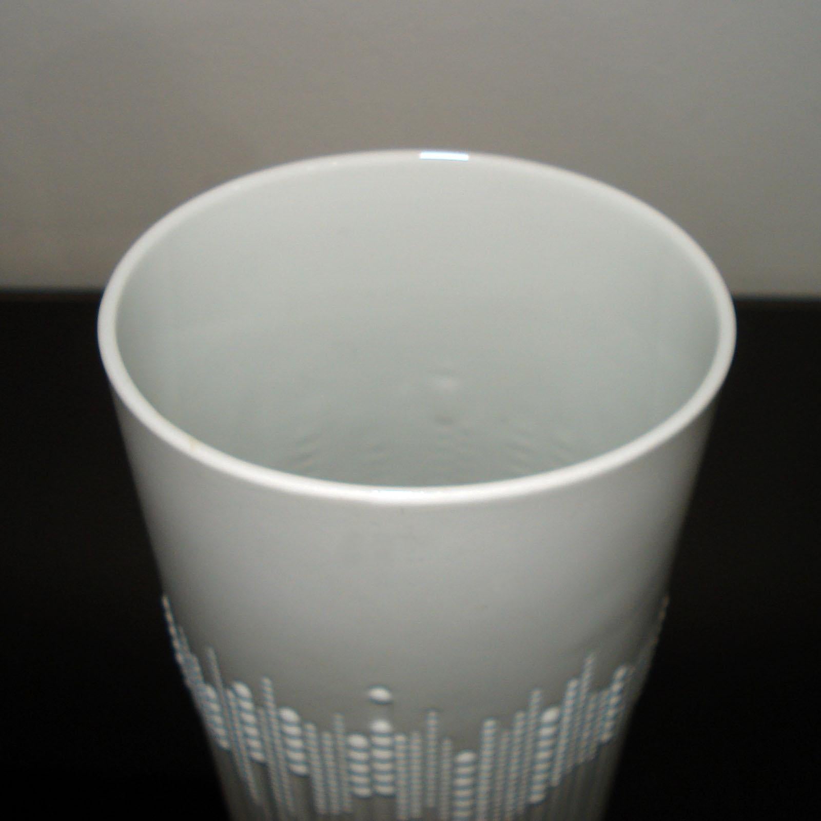 Mid-Century Modern Vase en porcelaine allemande de Tapio Wirkkala pour Rosenthal, années 1980 en vente