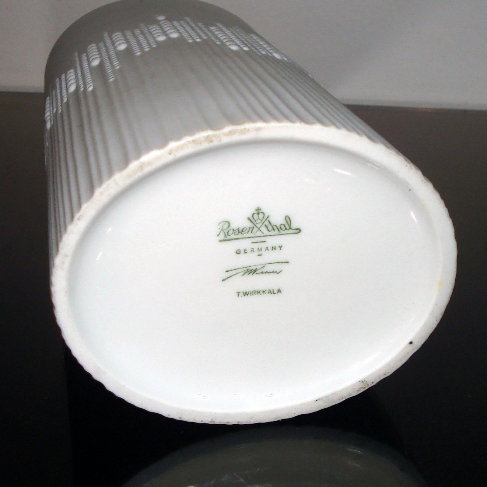 German Porcelain Vase by Tapio Wirkkala for Rosenthal, 1980s 4