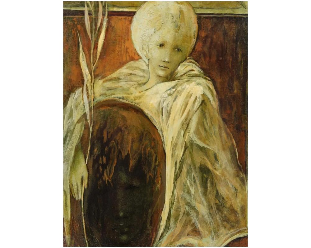 Deutsches Porträt, Ölgemälde von Hans Jurgen Sordes im Zustand „Gut“ in New York, NY