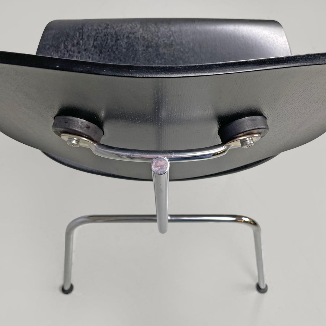 German postmodern black wooden chair by Charles and Ray Eames for Vitra, 2000s 6