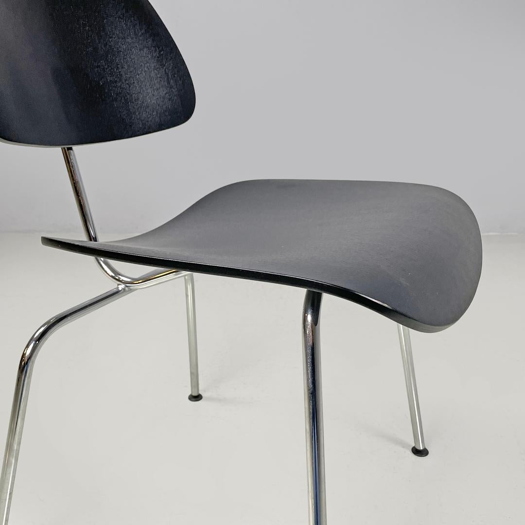 German postmodern black wooden chair by Charles and Ray Eames for Vitra, 2000s 8