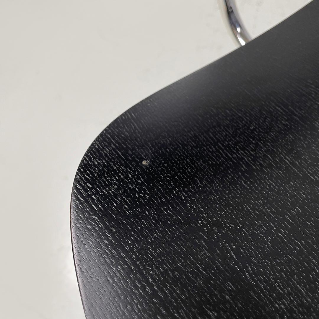 German postmodern black wooden chair by Charles and Ray Eames for Vitra, 2000s 9
