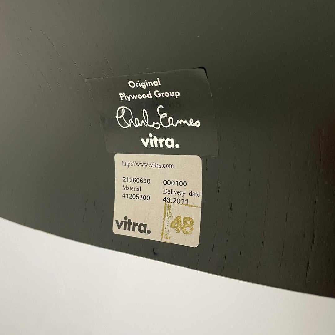 German postmodern black wooden chair by Charles and Ray Eames for Vitra, 2000s 15
