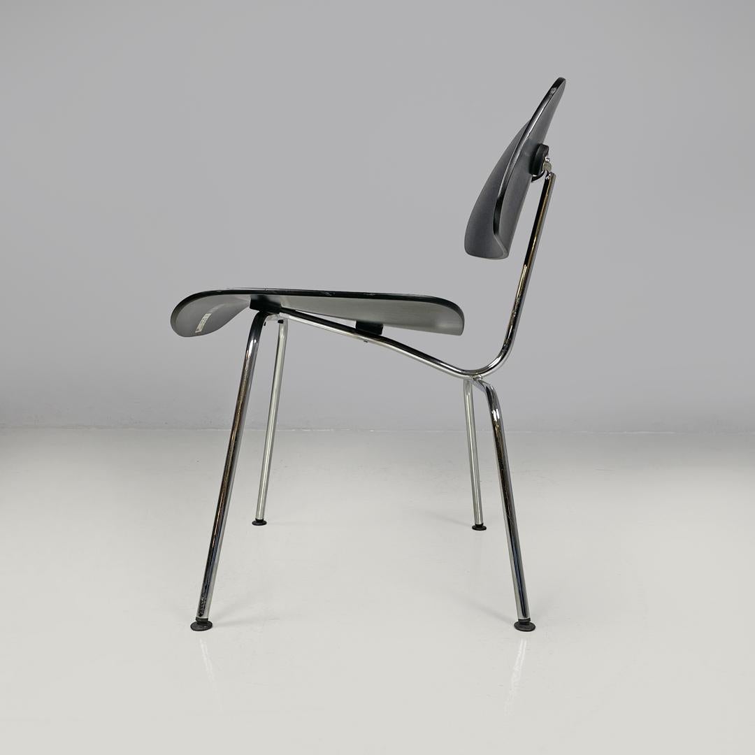 Contemporary German postmodern black wooden chair by Charles and Ray Eames for Vitra, 2000s