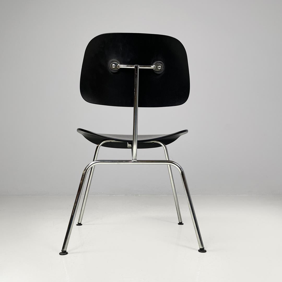 German postmodern black wooden chair by Charles and Ray Eames for Vitra, 2000s 1