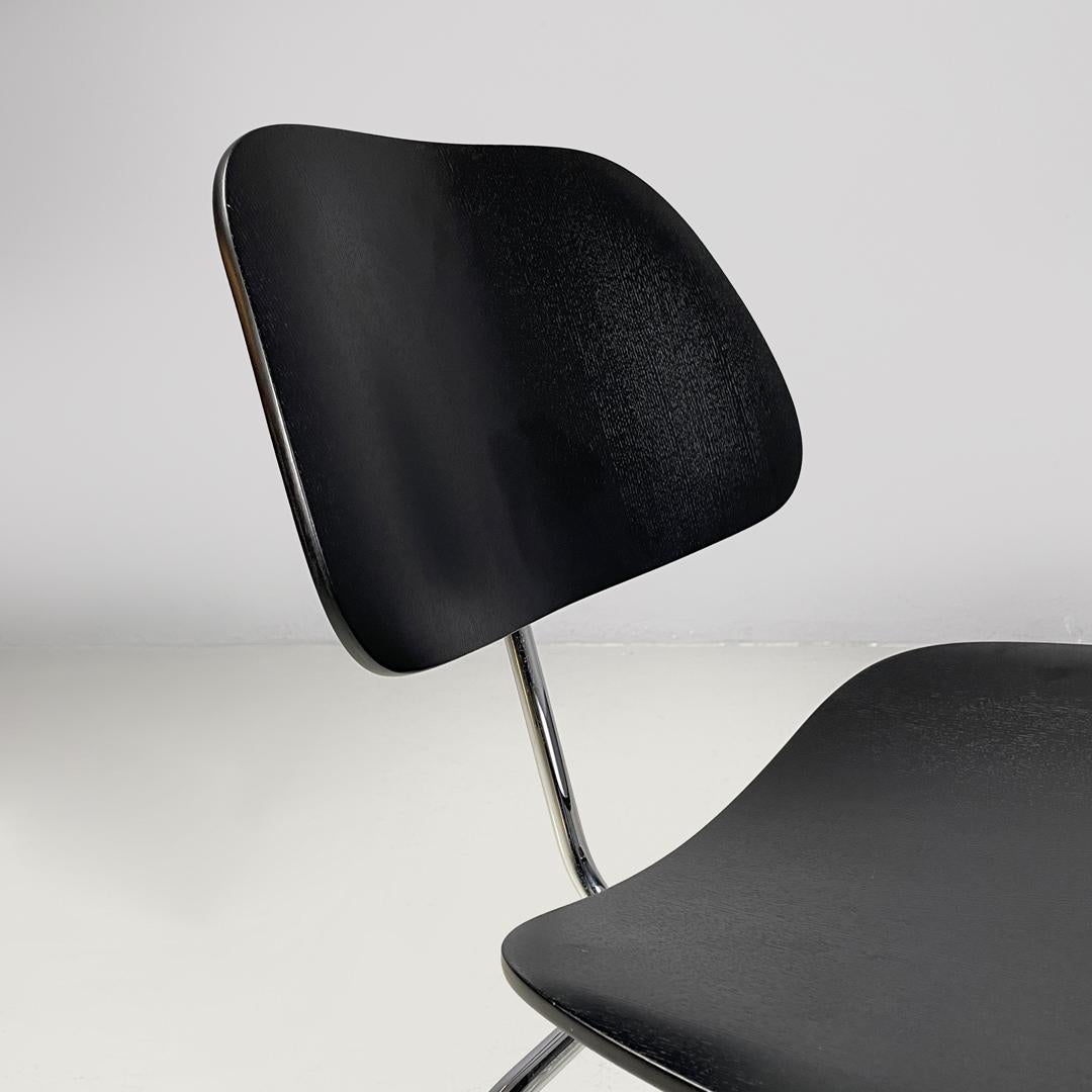 German postmodern black wooden chair by Charles and Ray Eames for Vitra, 2000s 3