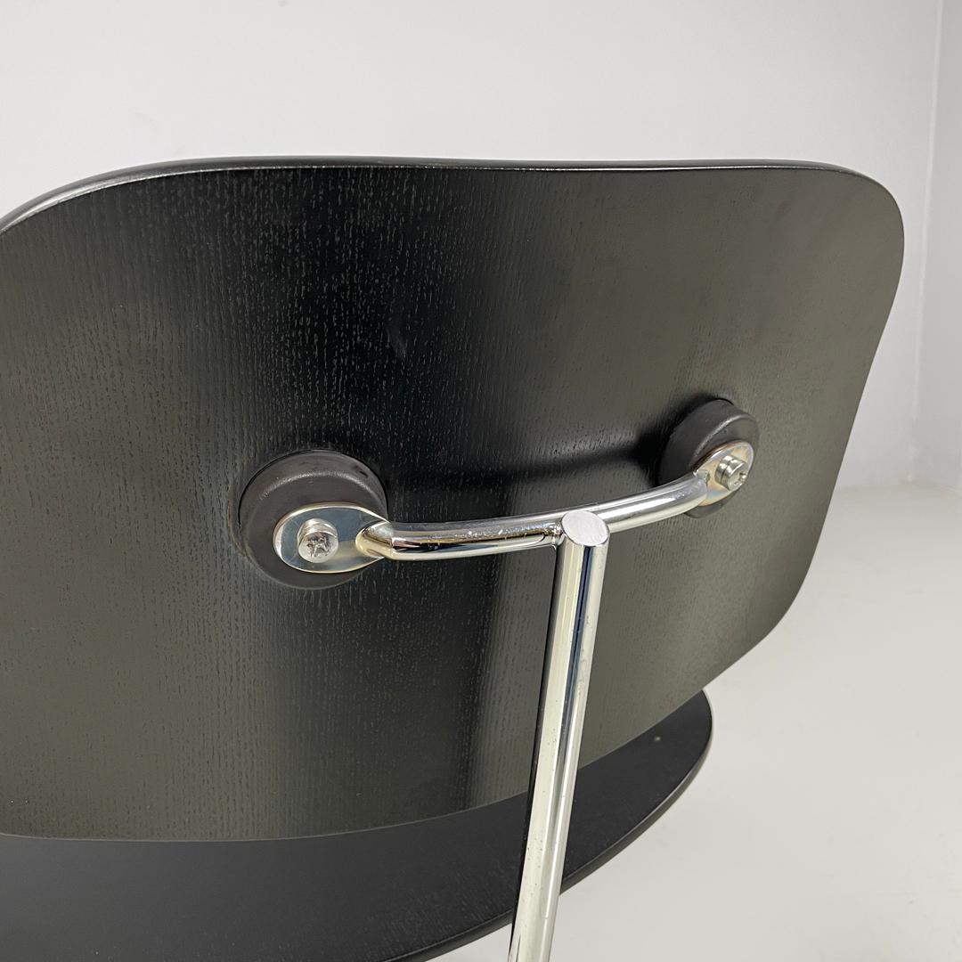 German postmodern black wooden chair by Charles and Ray Eames for Vitra, 2000s 4