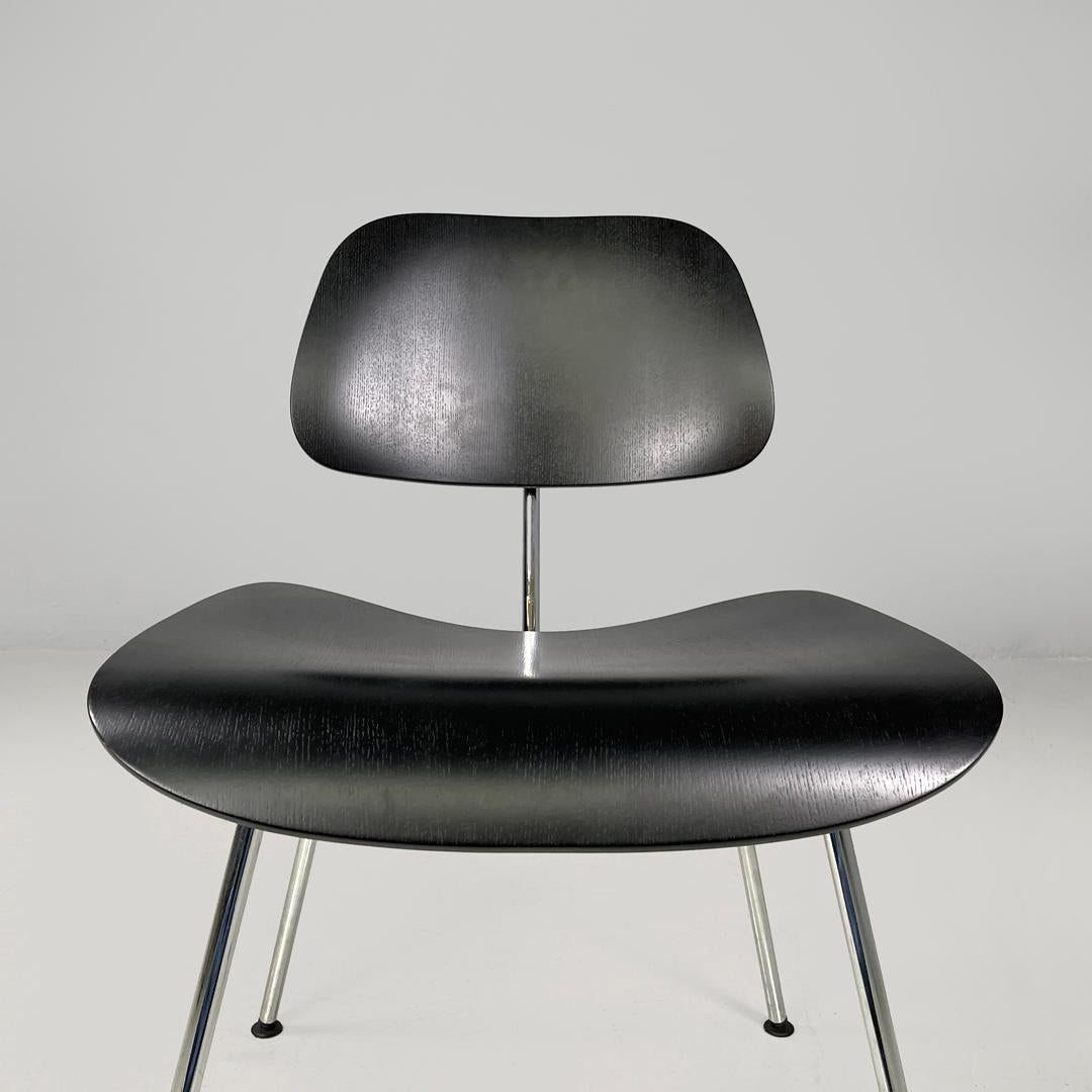 German postmodern black wooden chairs by Charles and Ray Eames for Vitra, 2000s For Sale 5