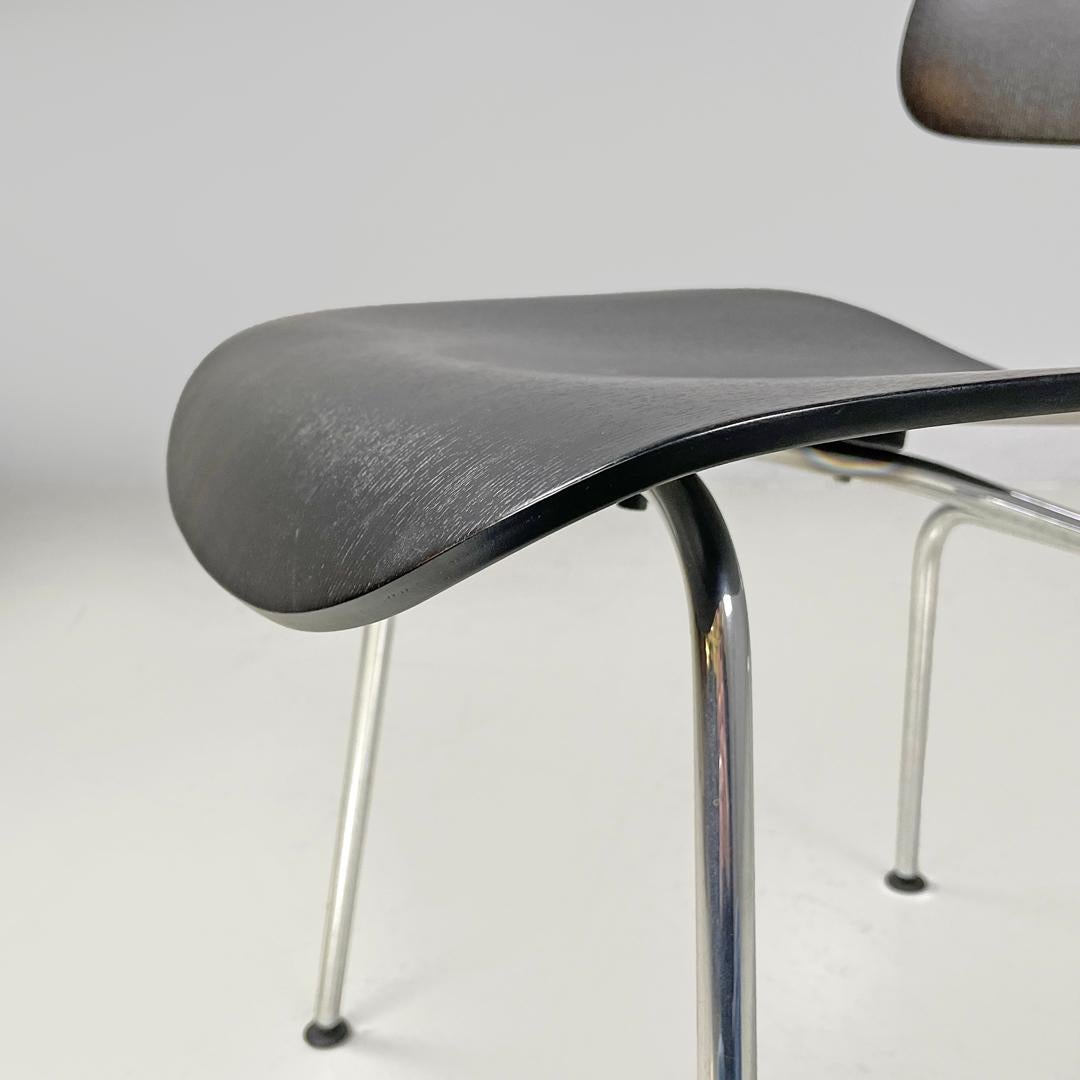 German postmodern black wooden chairs by Charles and Ray Eames for Vitra, 2000s For Sale 8