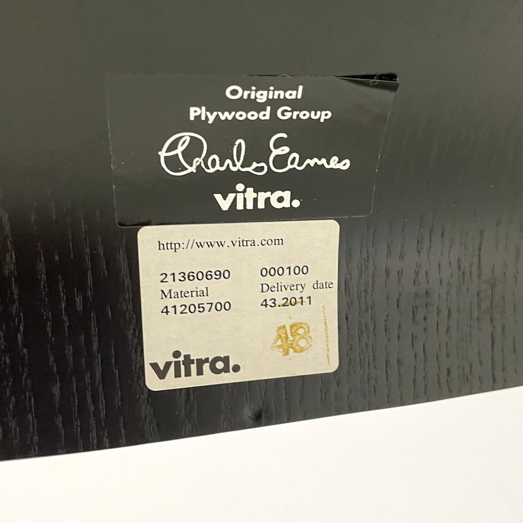 German postmodern black wooden chairs by Charles and Ray Eames for Vitra, 2000s For Sale 14
