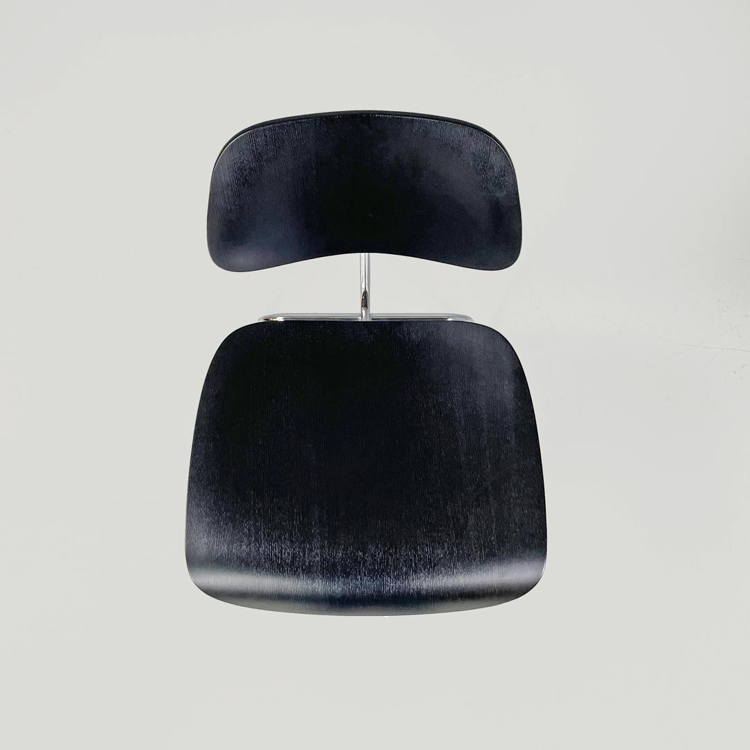 German postmodern black wooden chairs by Charles and Ray Eames for Vitra, 2000s For Sale 2