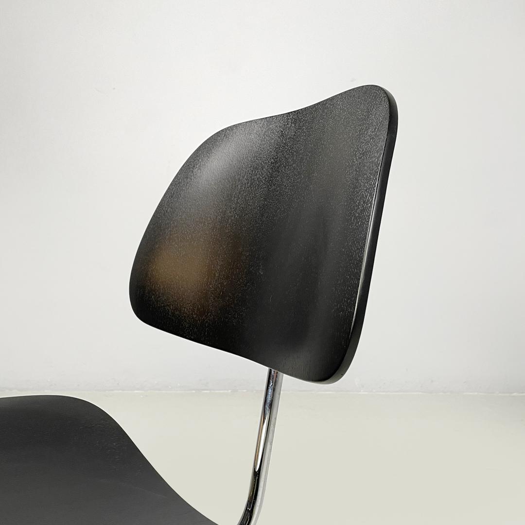 German postmodern black wooden chairs by Charles and Ray Eames for Vitra, 2000s For Sale 3