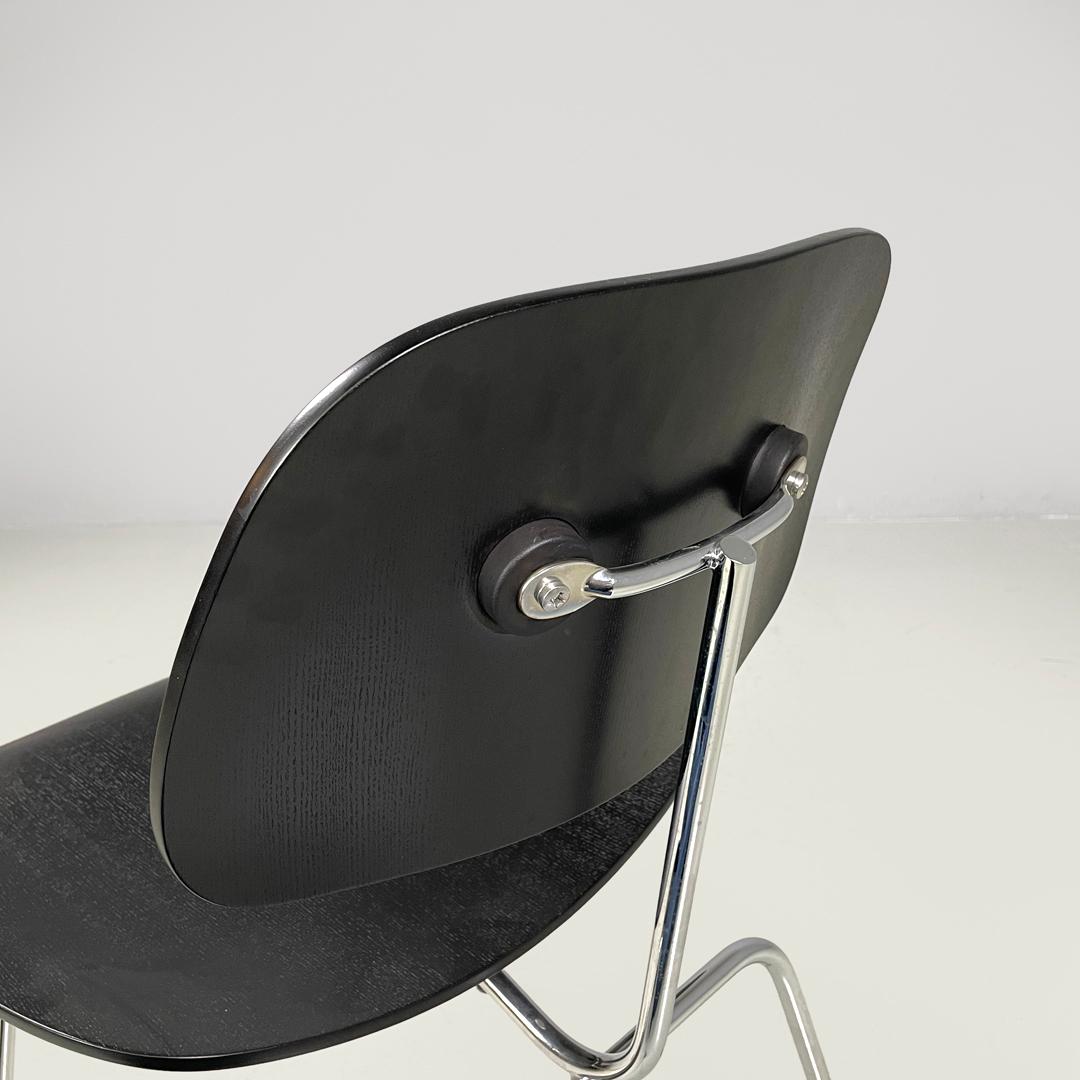 German postmodern black wooden chairs by Charles and Ray Eames for Vitra, 2000s For Sale 4