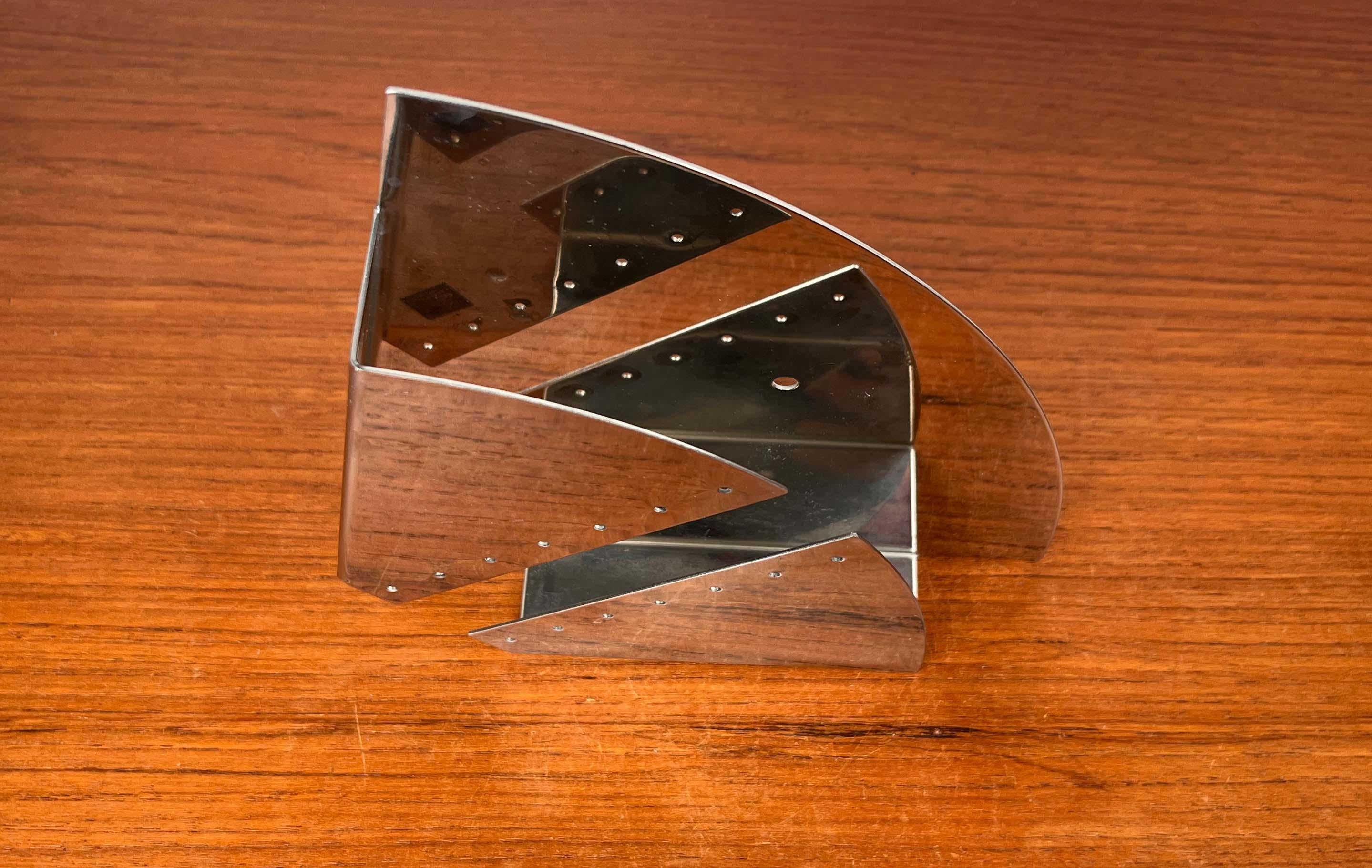 German Postmodern Chrome Coffee Filter Holder from Zack, 1980s en venta 8