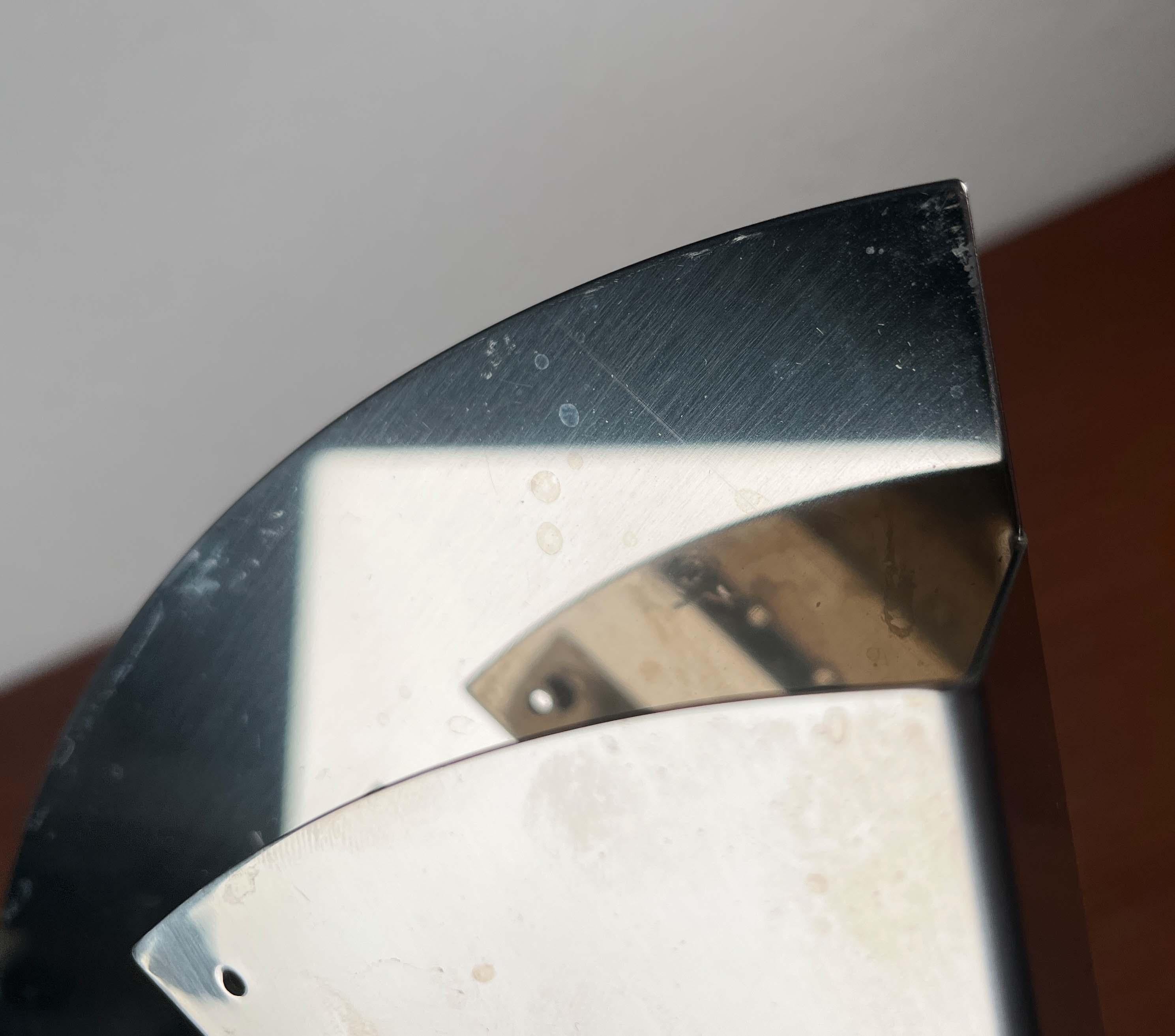 German Postmodern Chrome Coffee Filter Holder from Zack, 1980s en venta 9