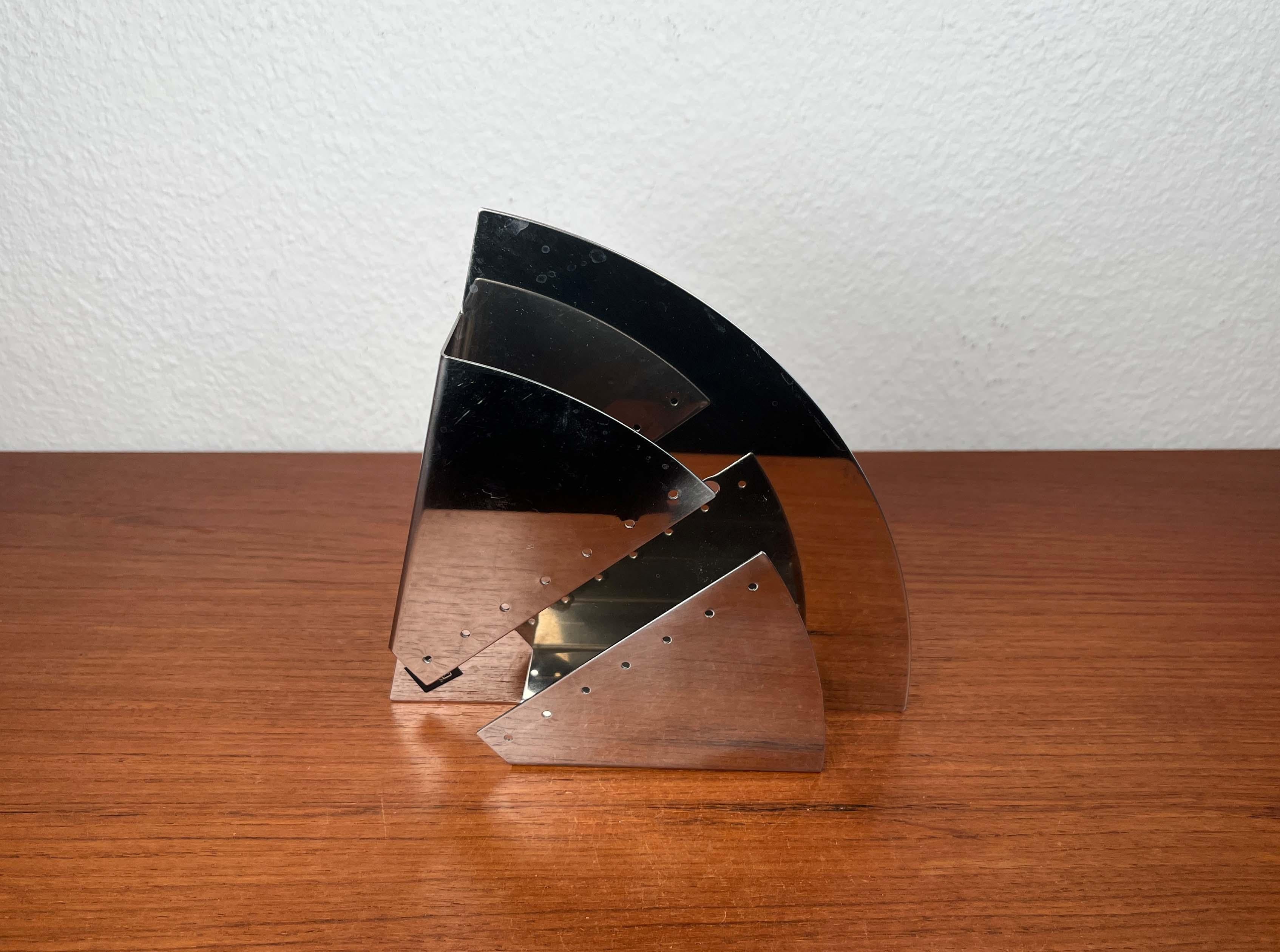 German Postmodern Chrome Coffee Filter Holder from Zack, 1980s Alemán en venta