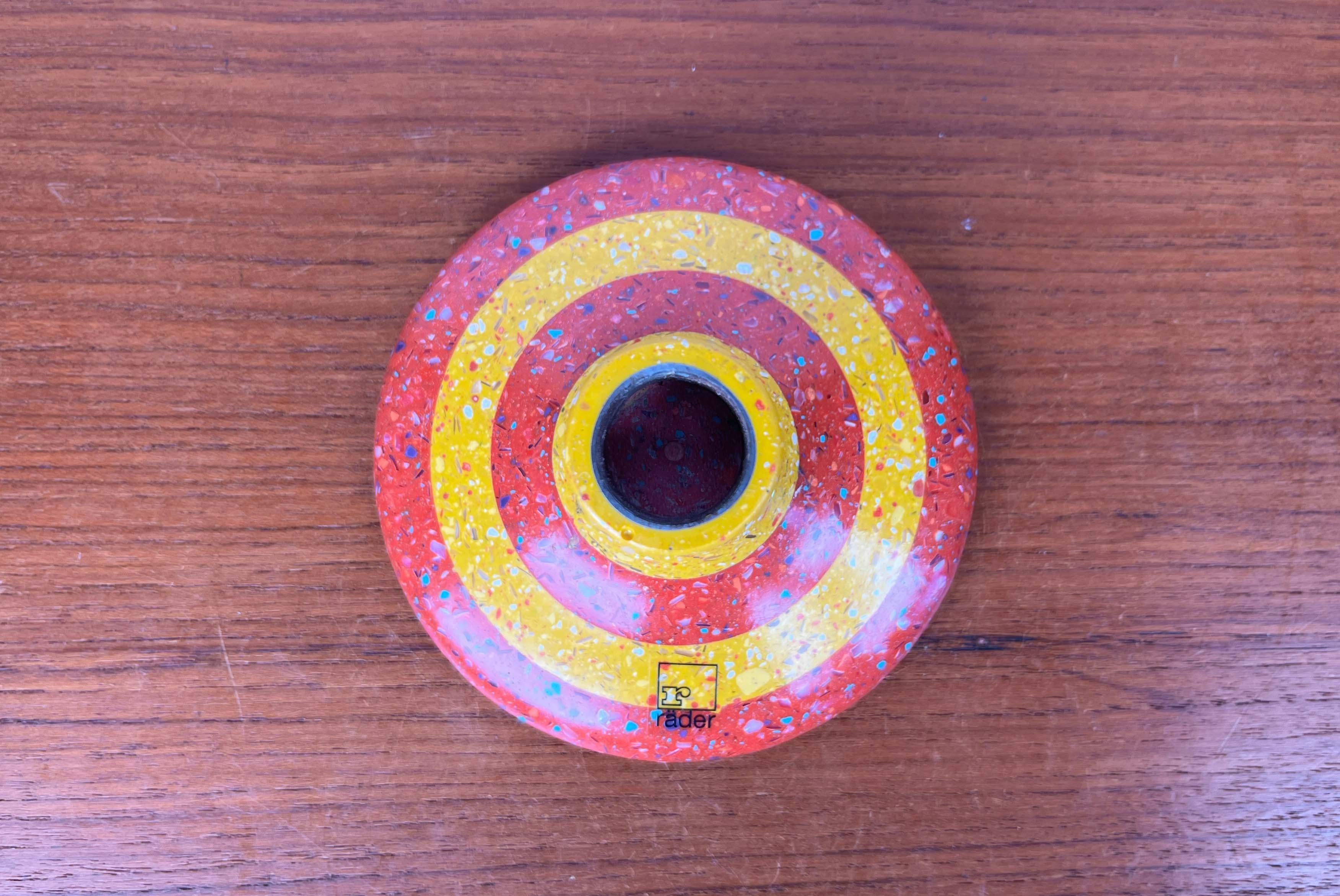 Post-Modern German Postmodern Terrazzo Style Candleholder from Räder, 1980s For Sale