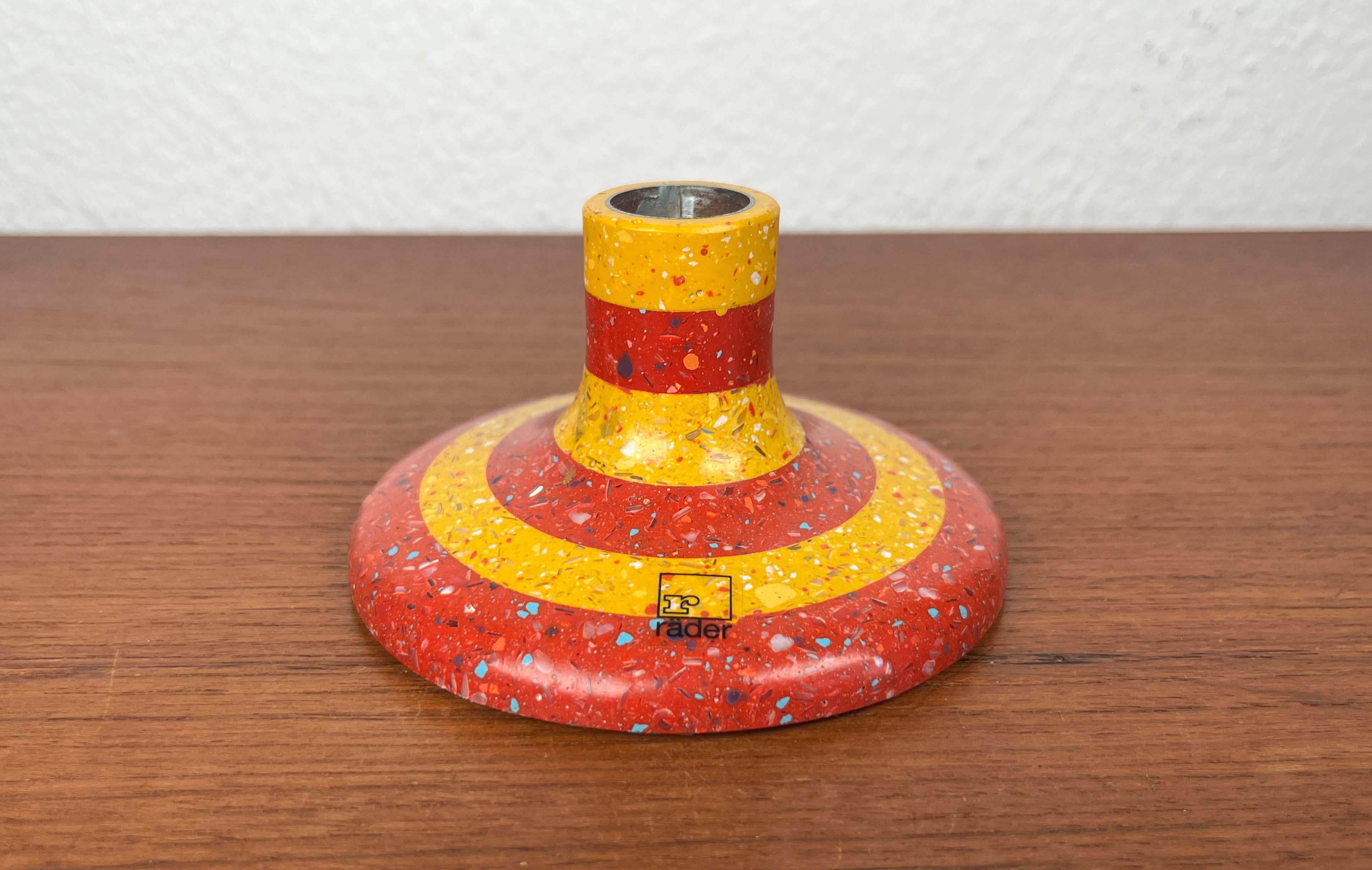 German Postmodern Terrazzo Style Candleholder from Räder, 1980s For Sale 4