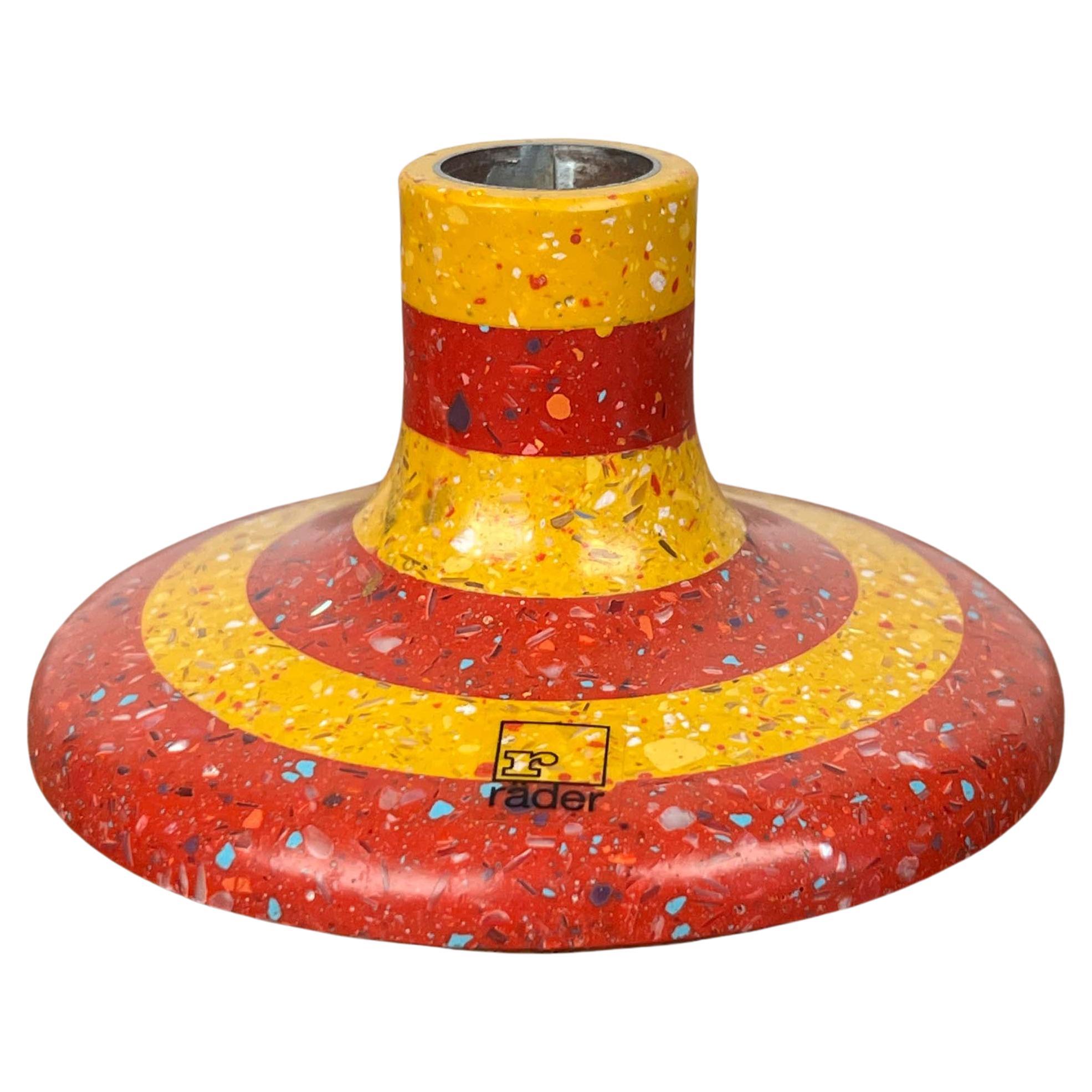 German Postmodern Terrazzo Style Candleholder from Räder, 1980s For Sale