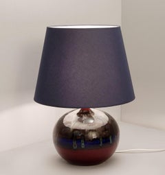 German Pottery Table Lamp by 1814 Hutschenreuther Le Lion, 1960s