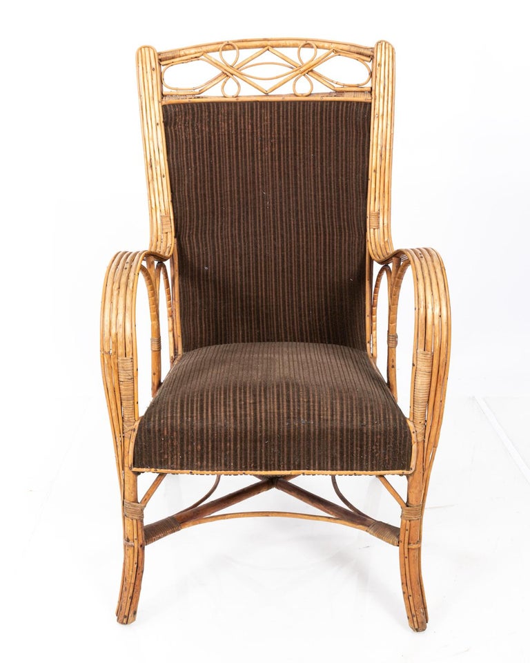 German Rattan Armchairs For Sale at 1stDibs