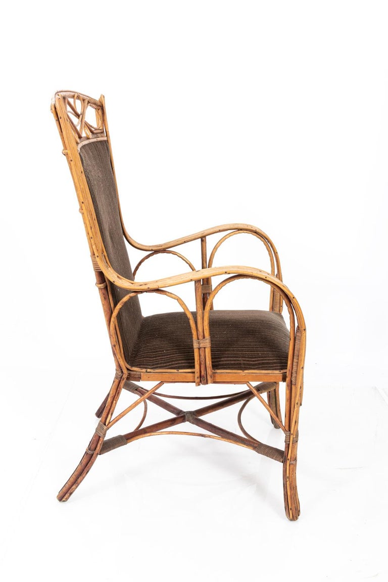 German Rattan Armchairs For Sale at 1stDibs