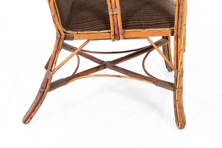 German Rattan Armchairs For Sale at 1stDibs